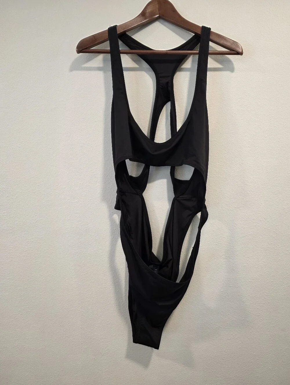 Skims Swim Cut Out Monokini Onyx Black Swimsuit -NWT